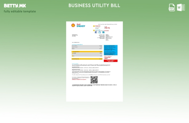 Обединетото Кралство Shell Energy деловна сметка за комунални услуги